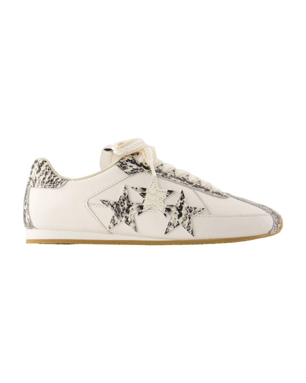 Amiri White Lizard Pacific Flat Sneakers