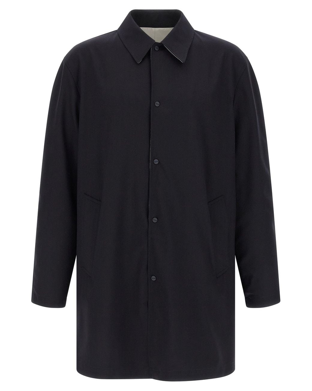 Herno Blue Solid Reversible Jacket for men