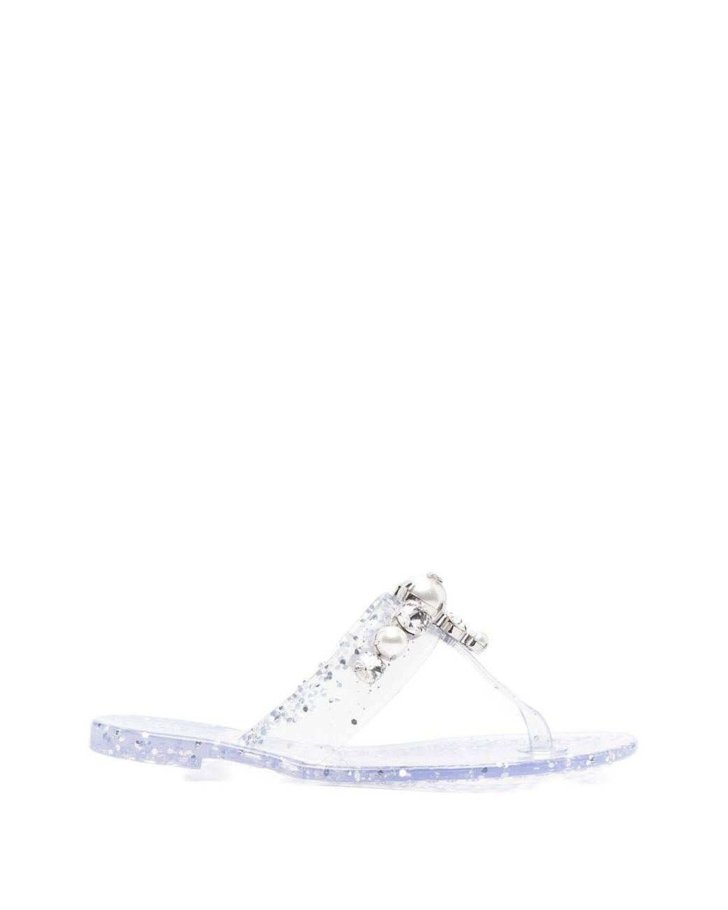 Casadei White Thong Sandals