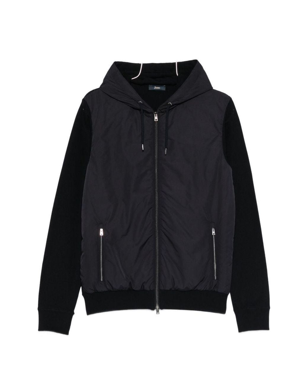 Herno Black Padded Blouson Jacket for men
