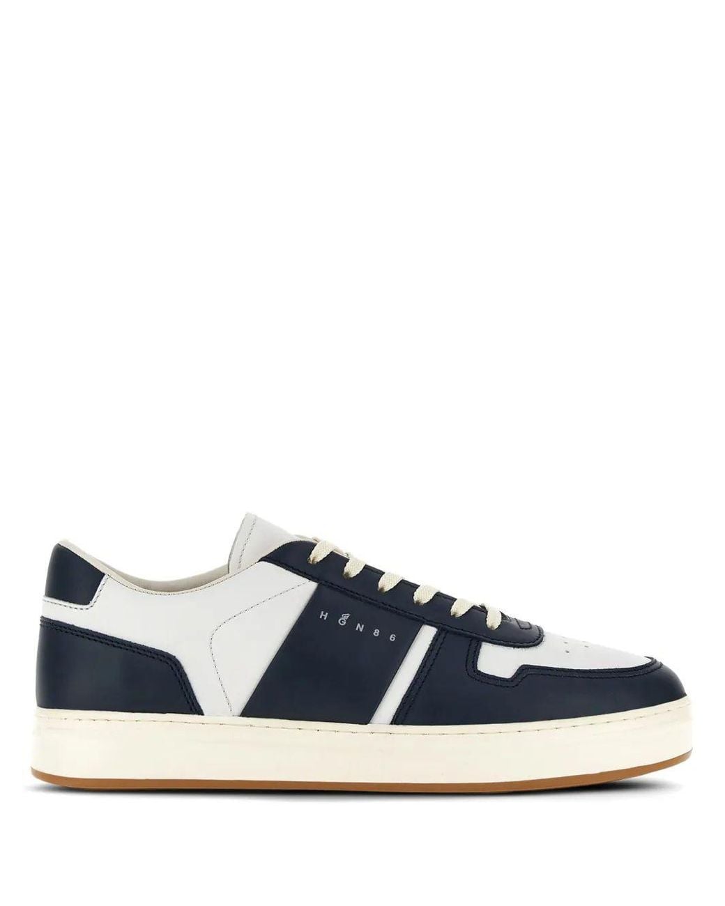Hogan Blue Calf Leather Sneakers for men