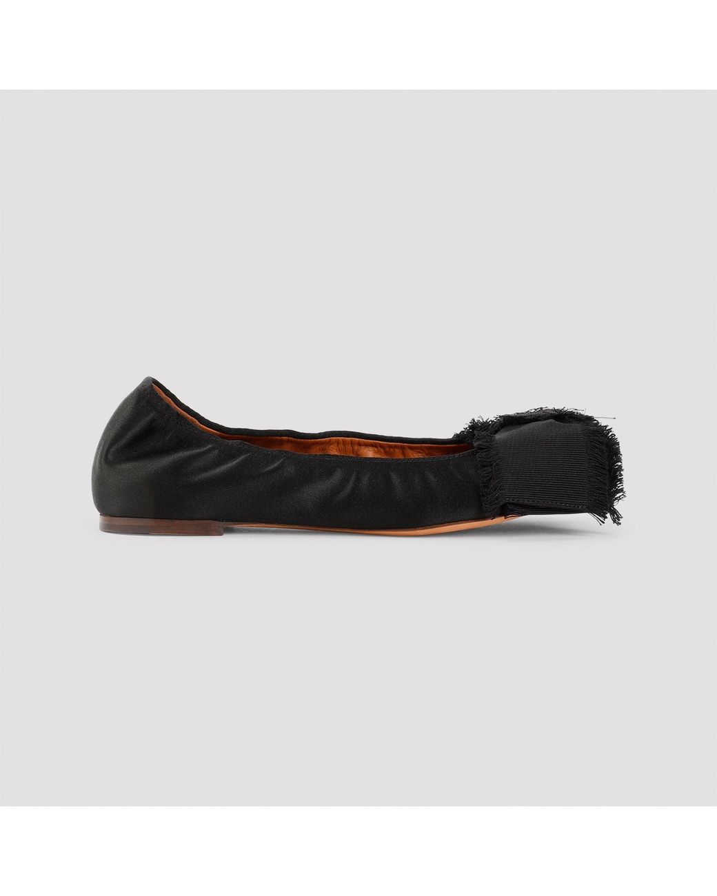 Lanvin Black Bow Ballerinas