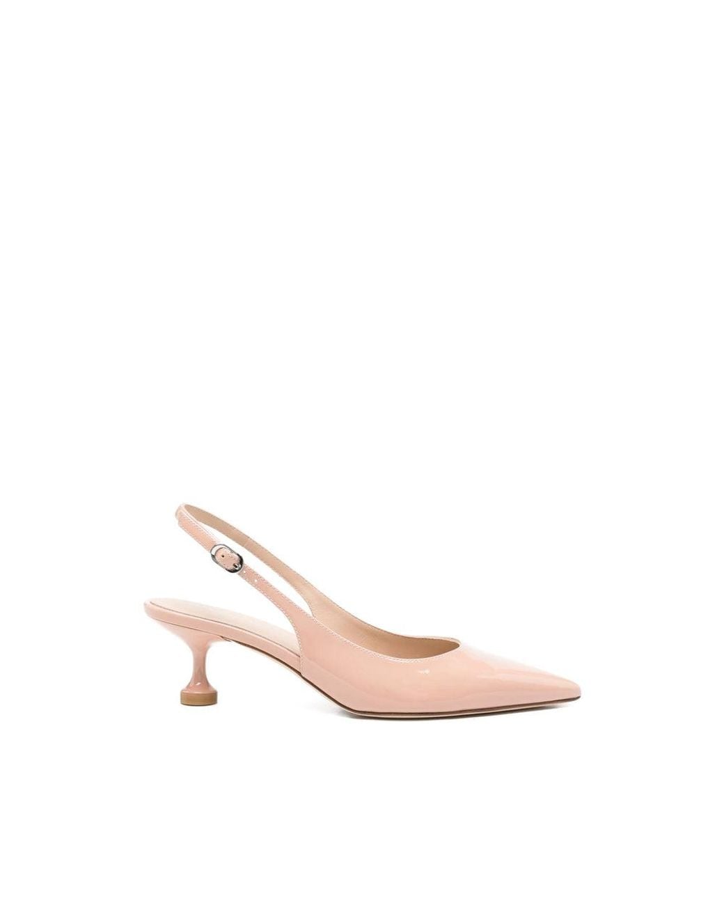 Stuart Weitzman Pink Kitten Heel Slingbacks