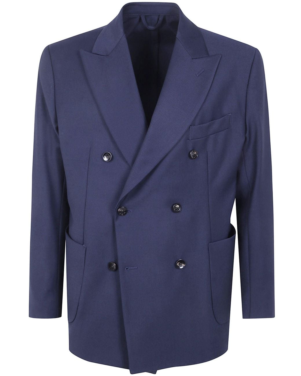 Michael Coal Blue Double-Breasted Jacket for men