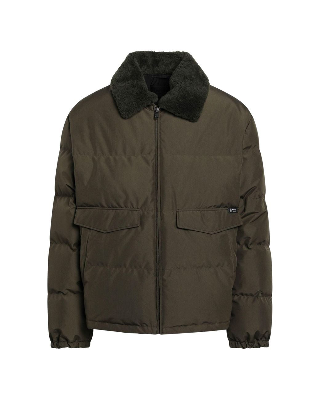 Prada Green Technical Fabric Medium Down Jacket