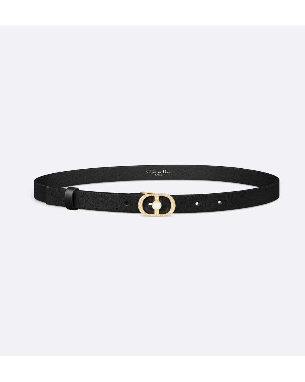 Dior Black 30 Montaigne Jolie Belt