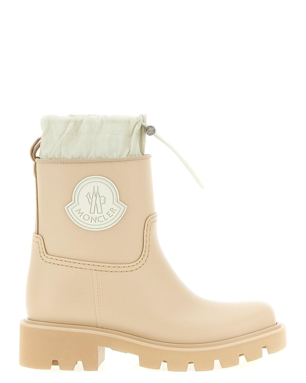 Moncler Natural 'Kickstream' Rain Boots
