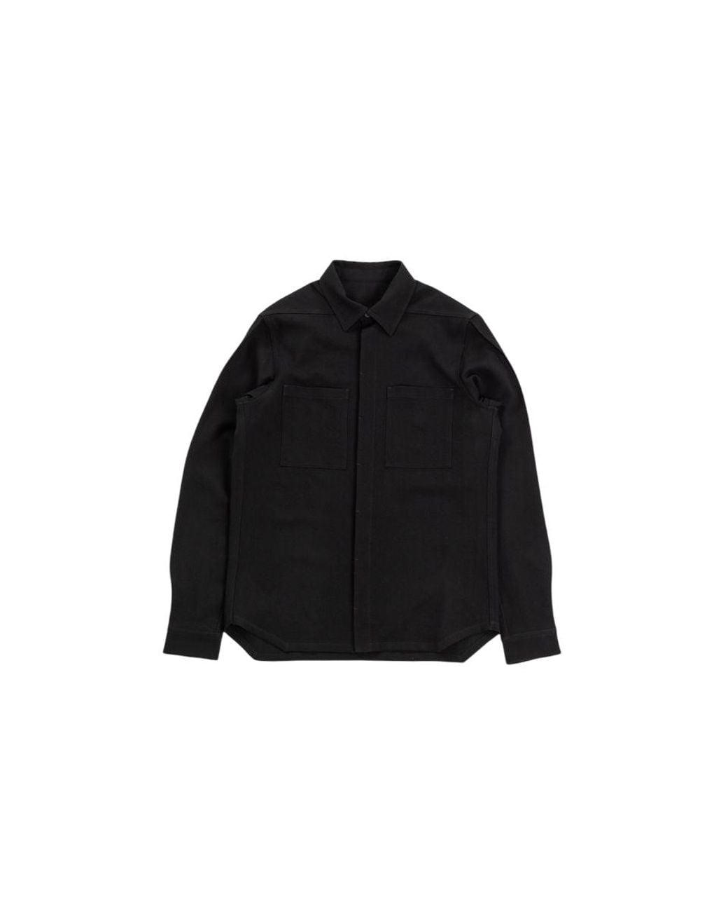 Rick Owens Black Buttoned Shirt for men