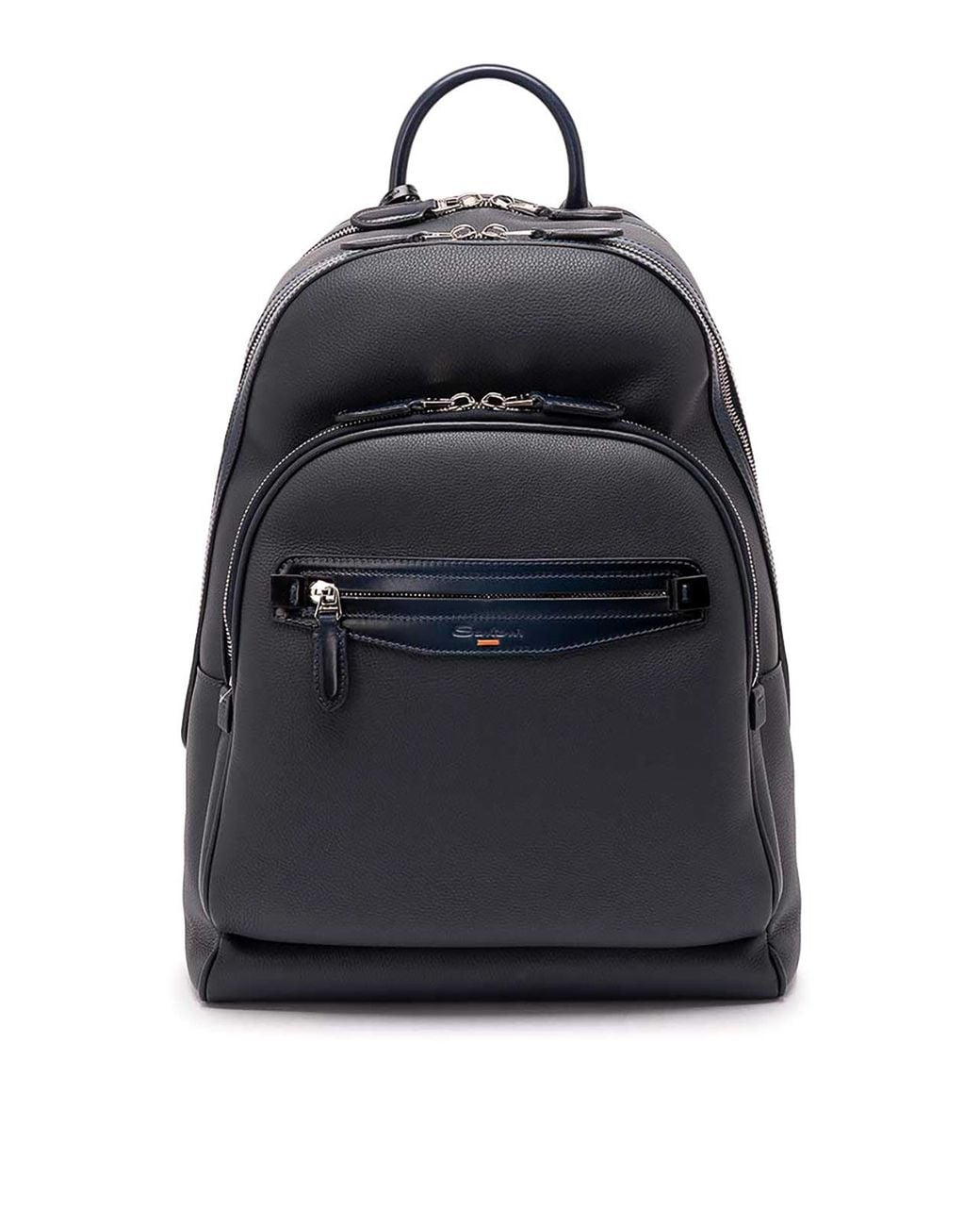 Santoni Black Backpack