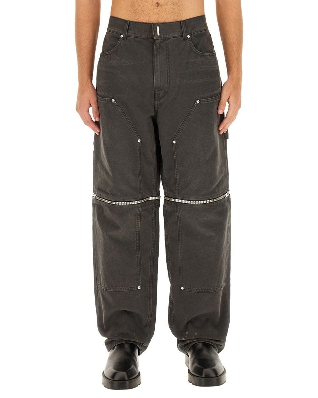 Givenchy Black Zip-Detail Jeans for men