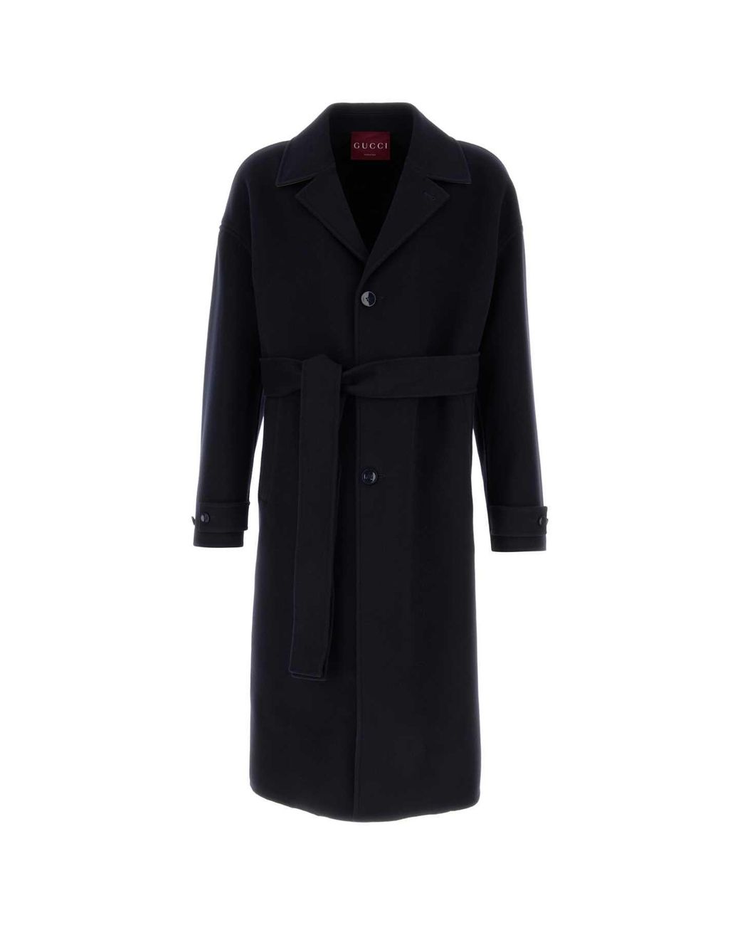 Gucci Black Midnight Wool Blend Coat for men