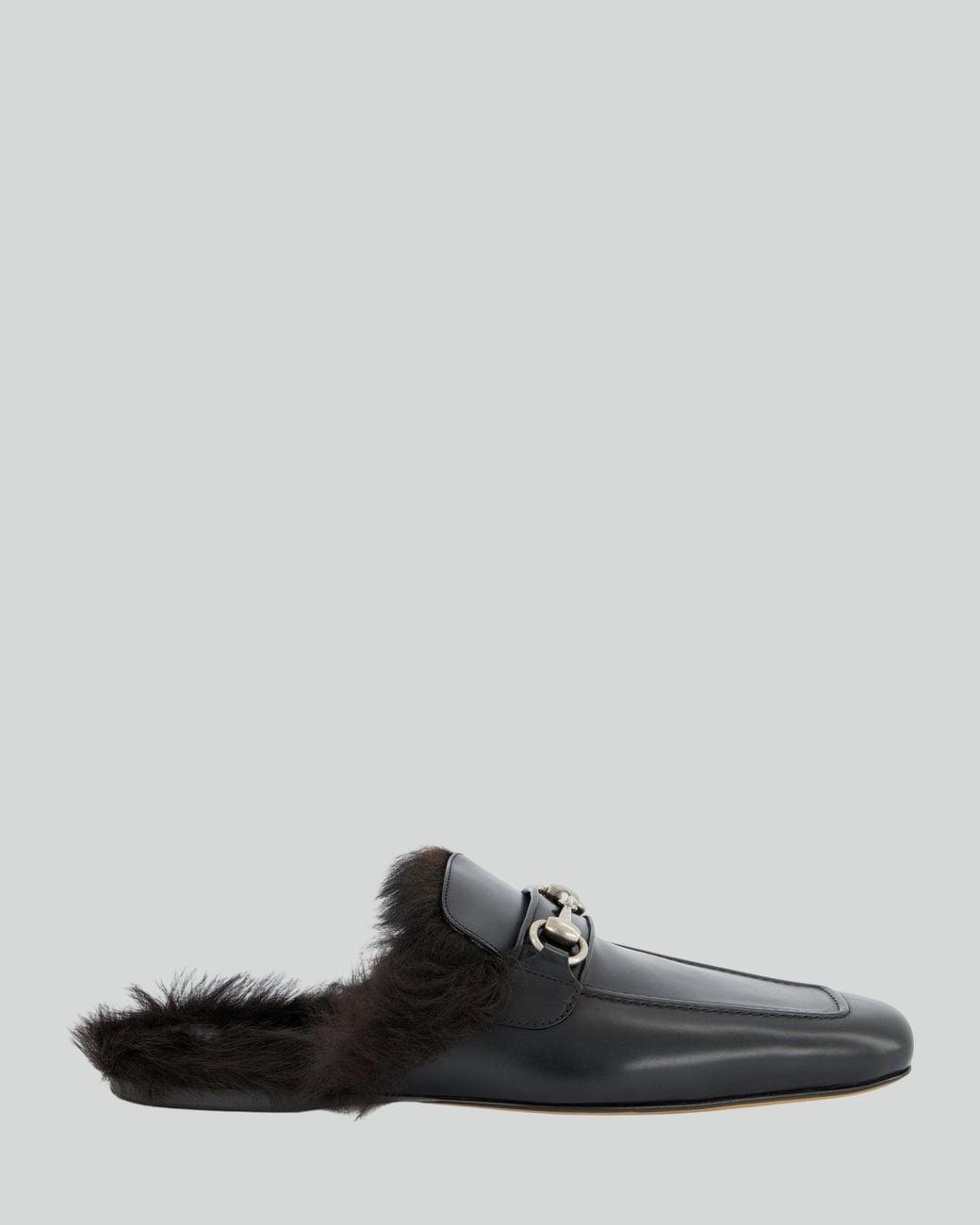 Gucci Black Horsebit Slippers