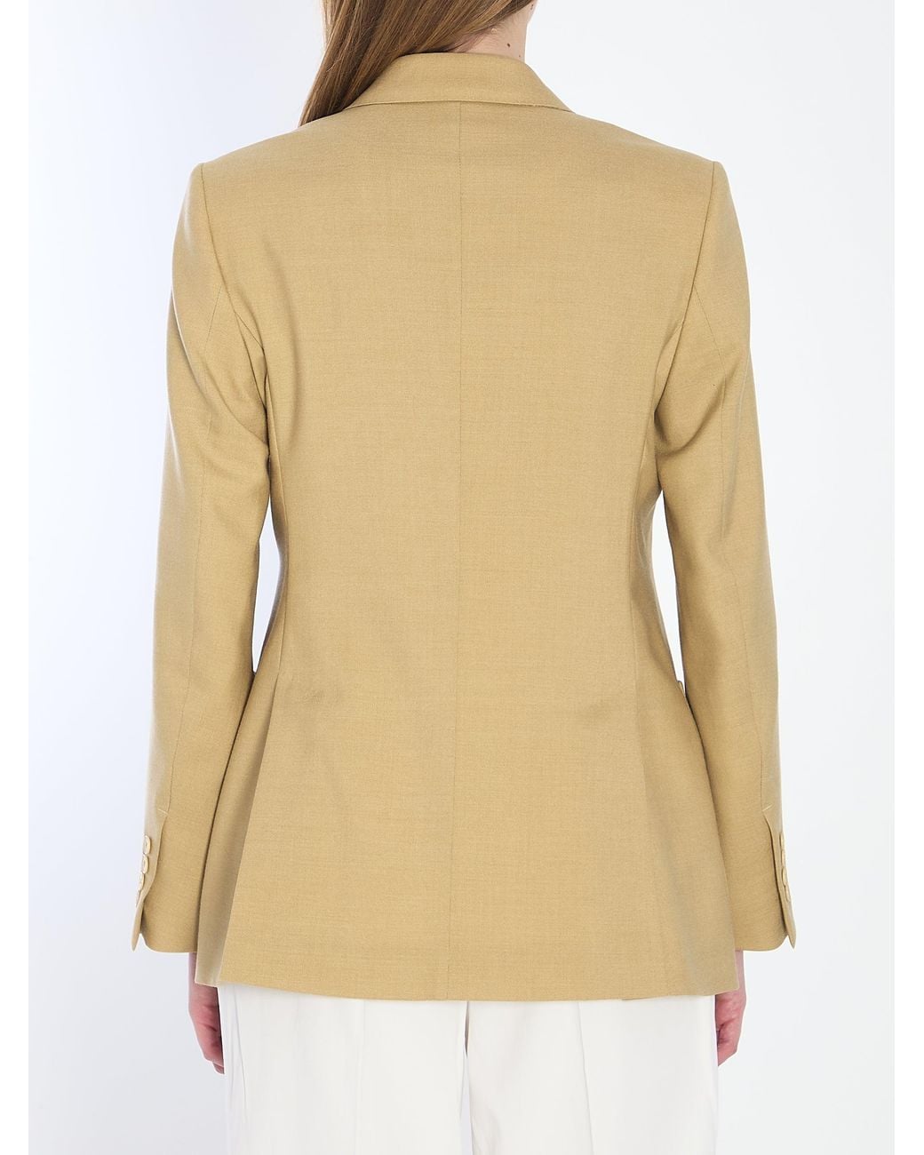 Max Mara Natural Double-Breasted Blazer