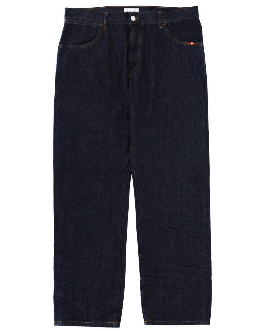 AMISH Blue Jeans "James Wash Crinkle" for men