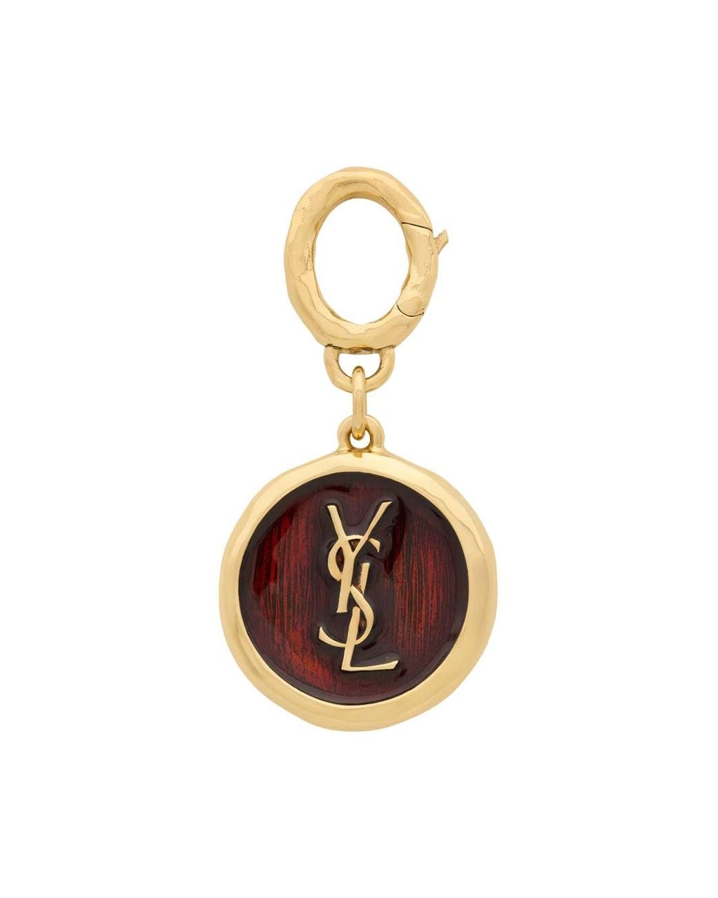 Saint Laurent Metallic Cassandre Charm