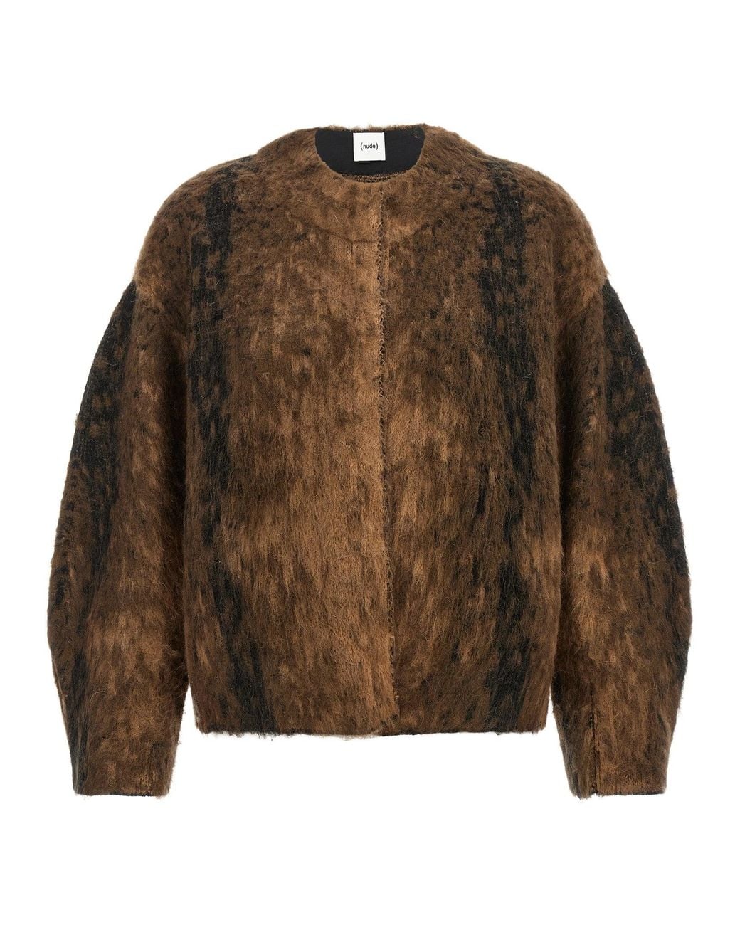 Nude Brown Wool And Mohair Jacket