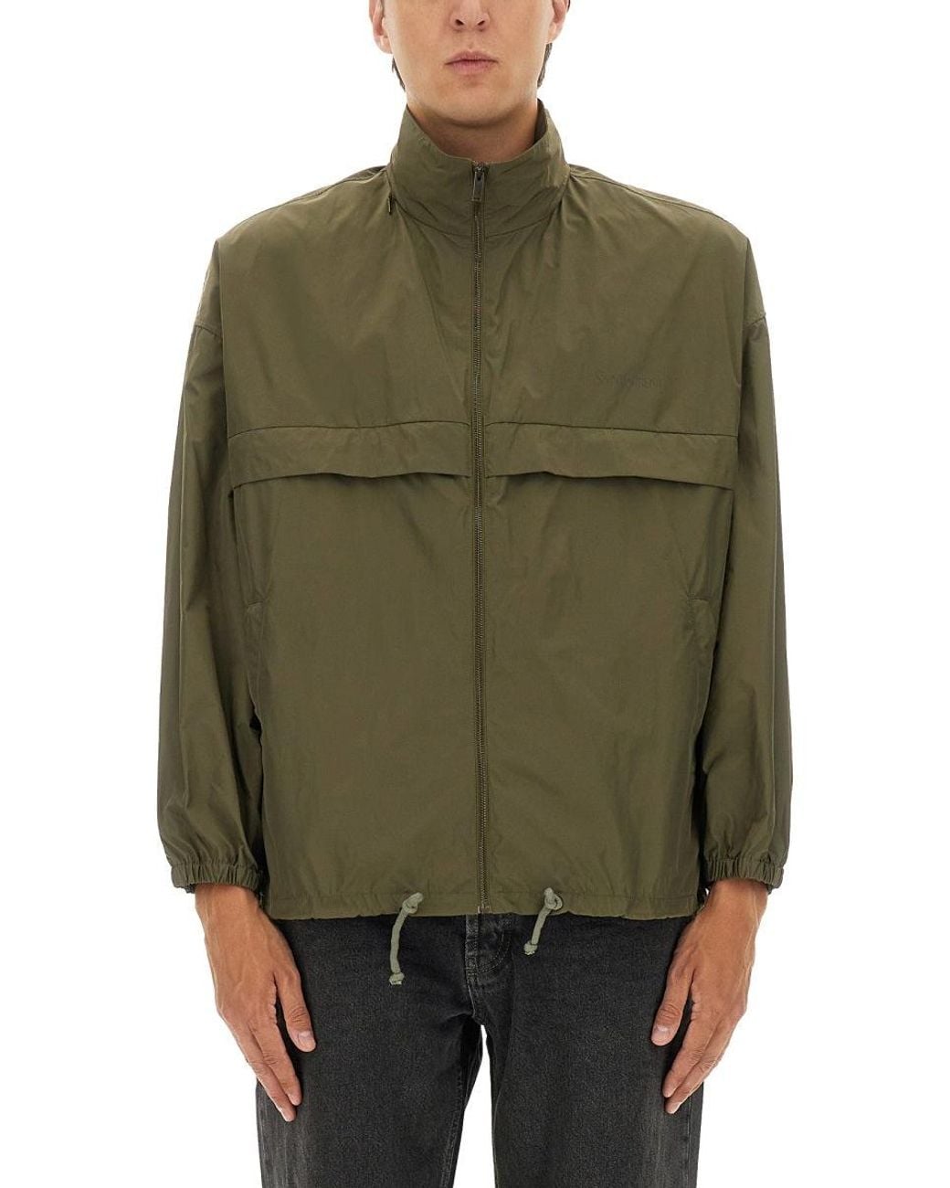 Saint Laurent Green Waterrepellent Jacket for men