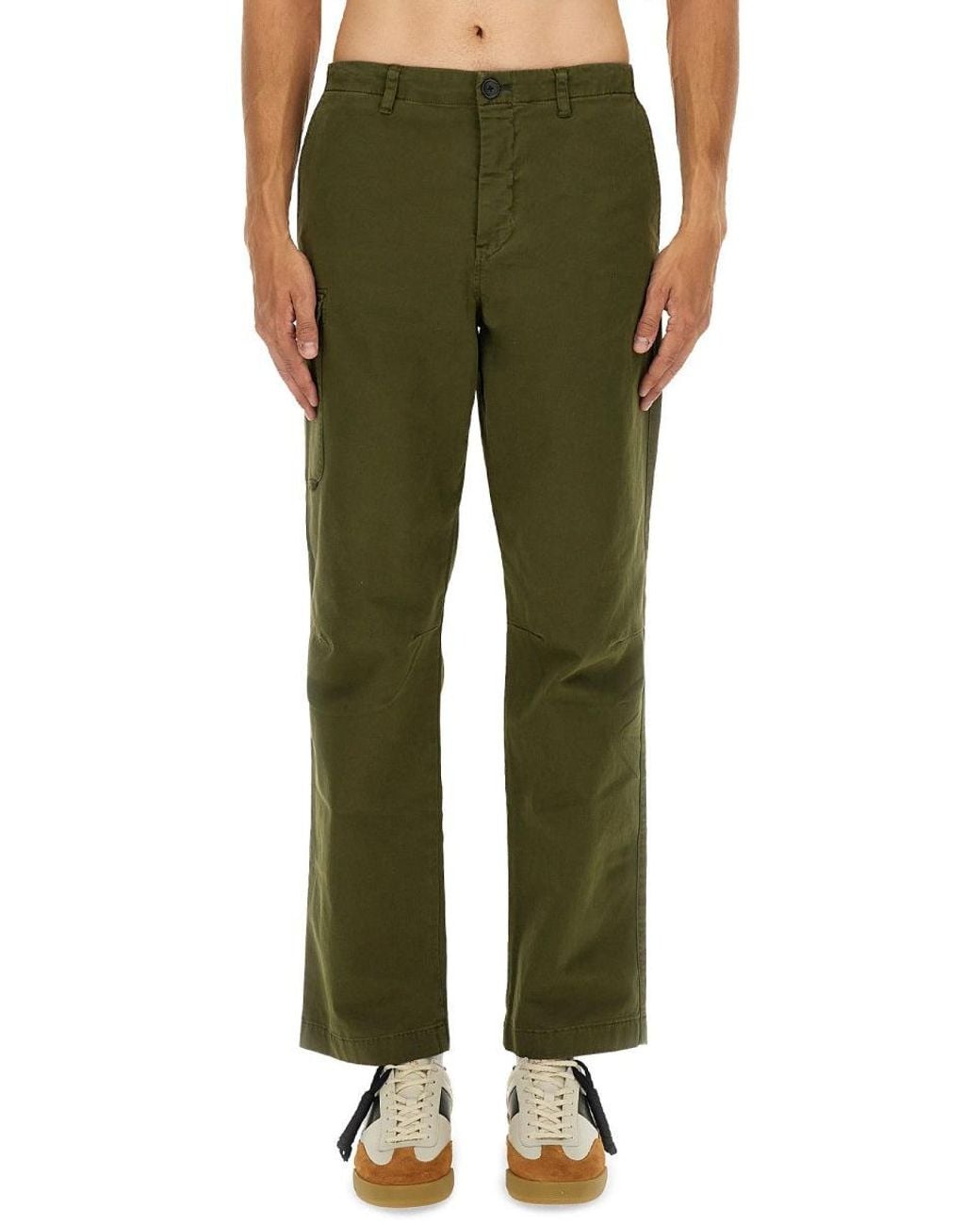 Paul Smith Green Straight Cargo Trousers for men