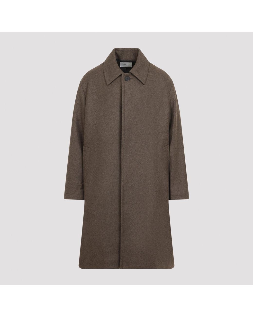 Studio Nicholson Brown Ady Overcoat for men