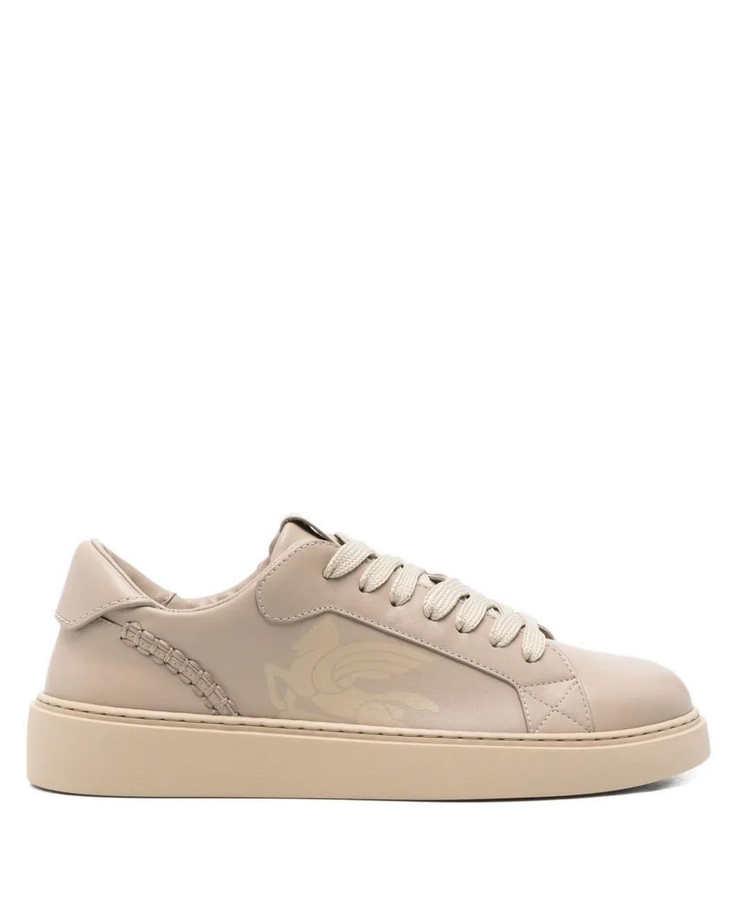 Etro Natural Sneakers With Logo Print for men