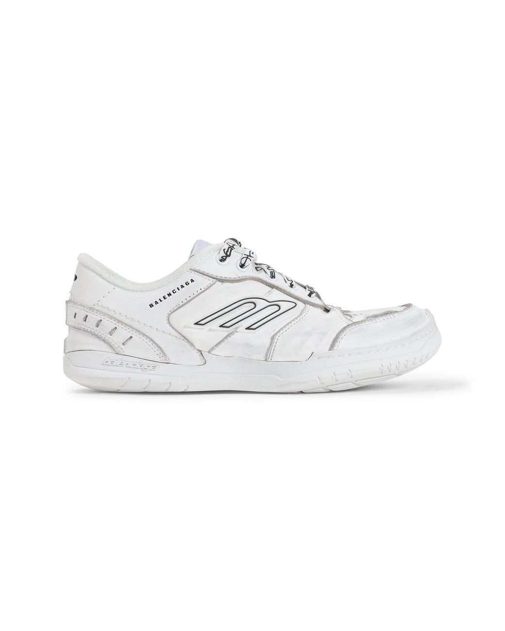 Balenciaga White Hamptons Sports Shoes