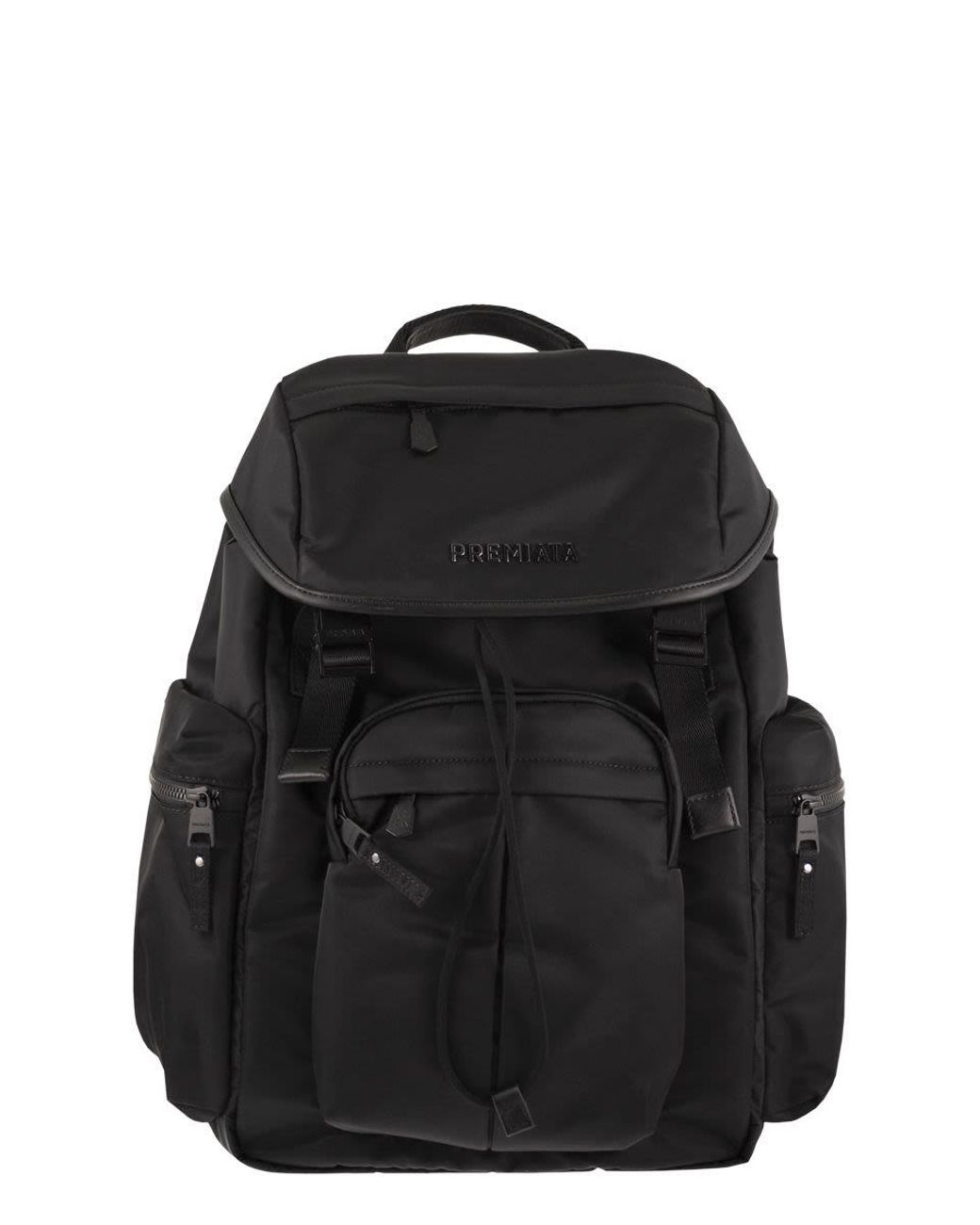Premiata Black Technical Fabric Rucksack for men