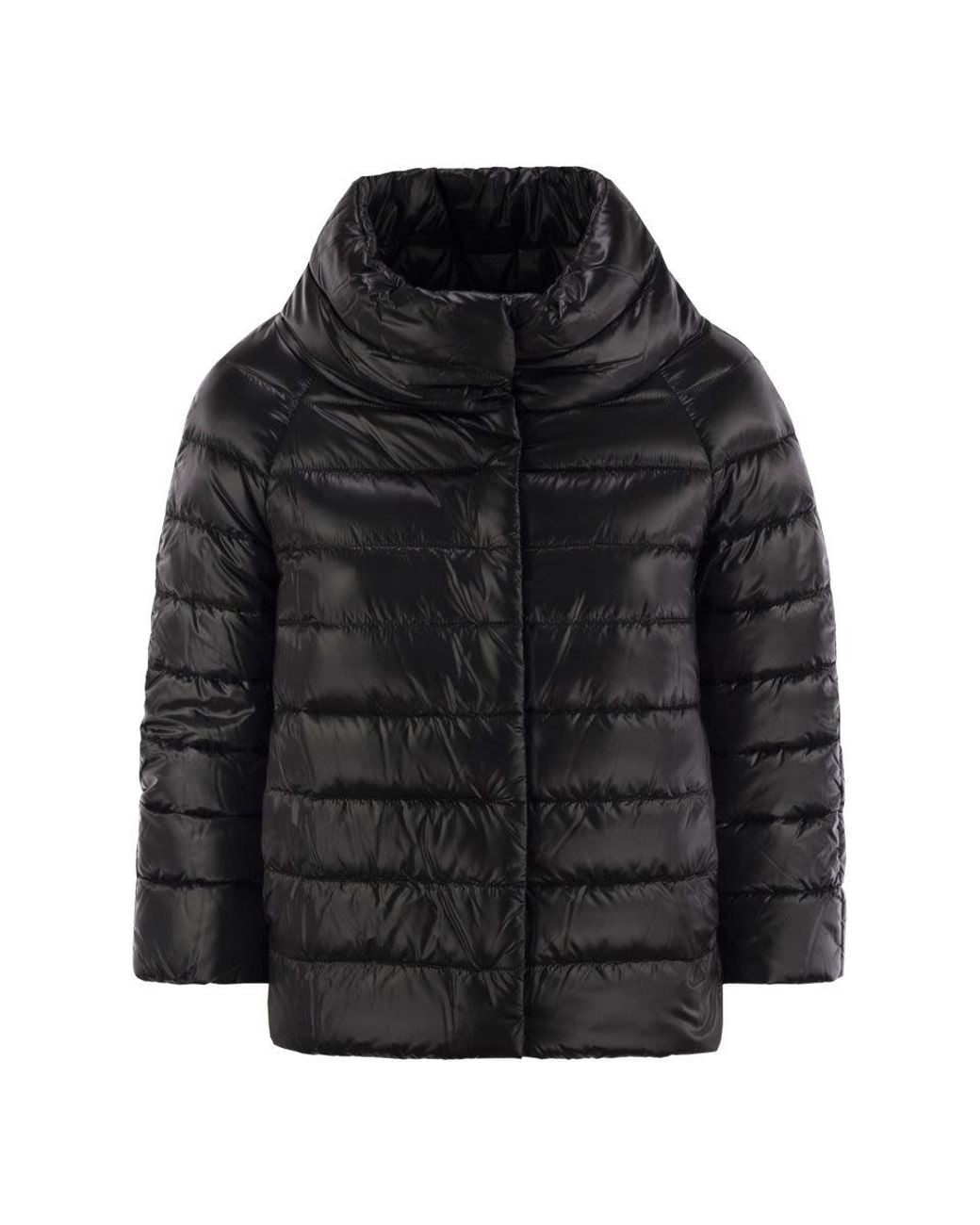 Herno Black Coats & Jackets