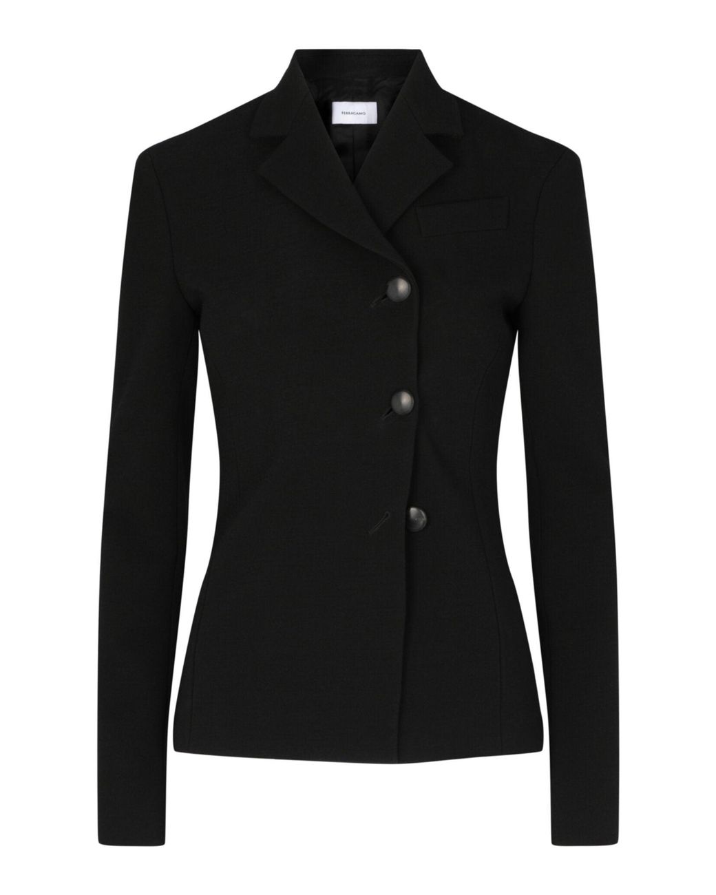Ferragamo Black Single Breasted Blazer