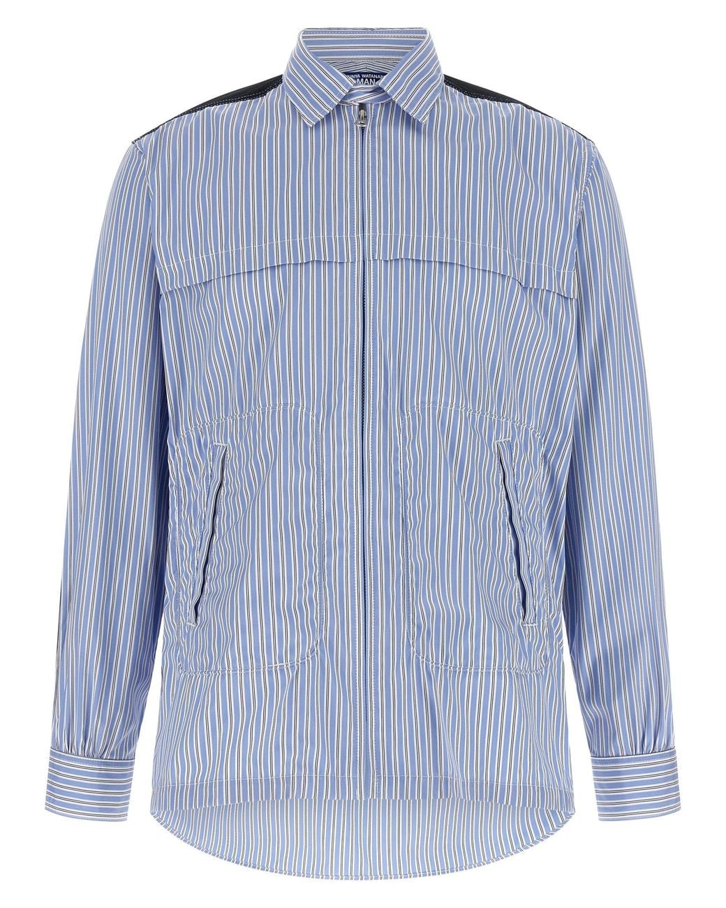 Junya Watanabe Blue Cotton Blouse for men