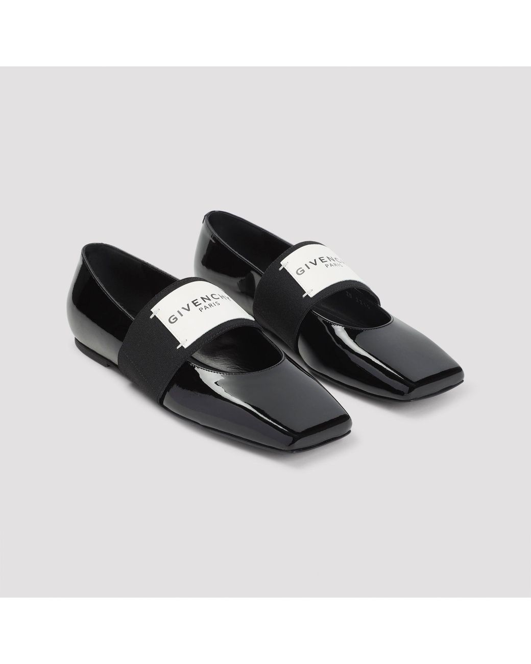 Givenchy Black Calf Leather Ballerinas
