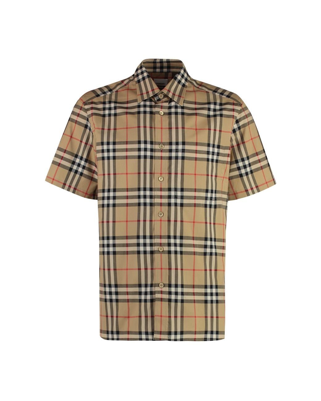 Burberry Natural Regular Checks Shirt for men