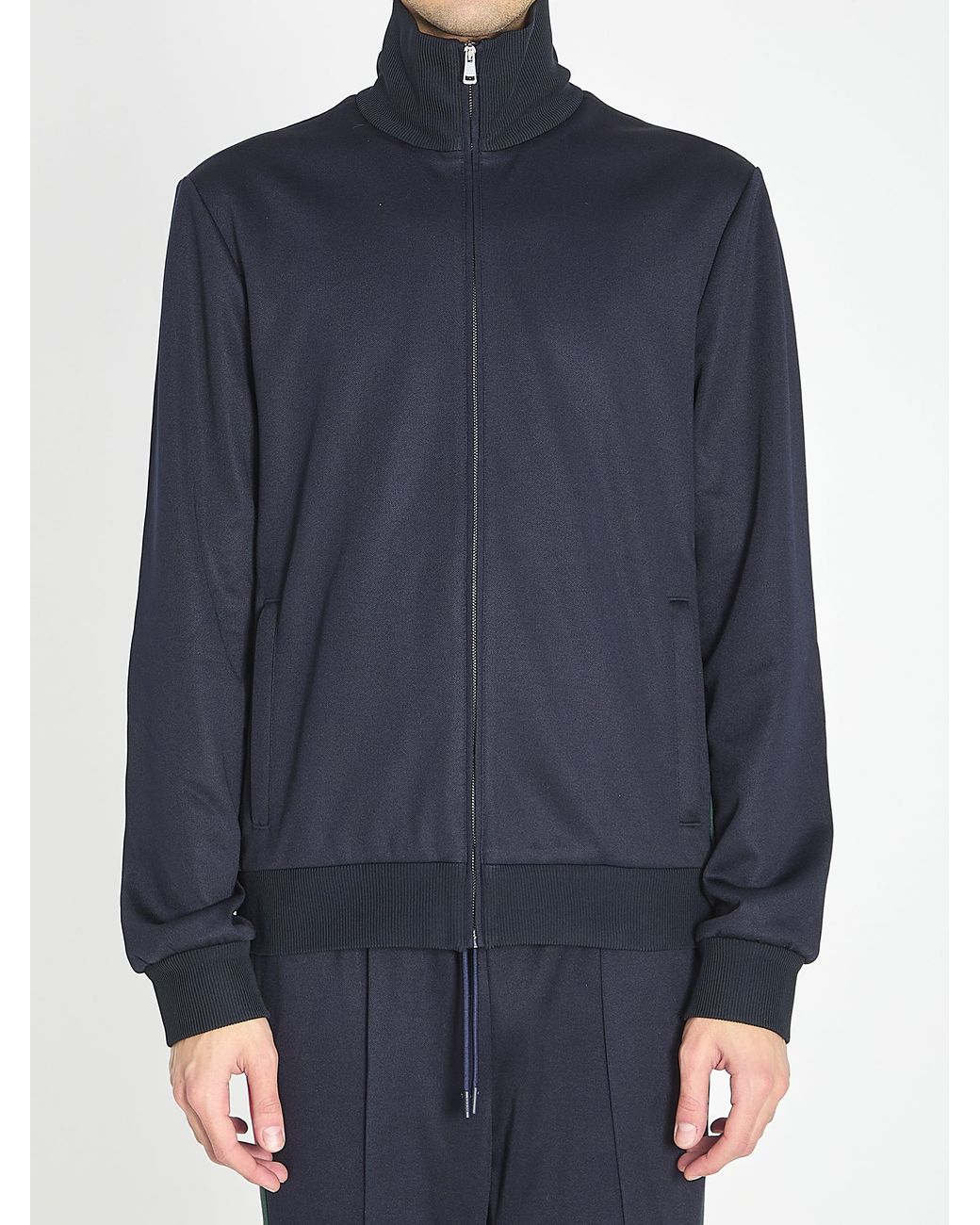 Gucci Blue Technical Jersey Jacket for men
