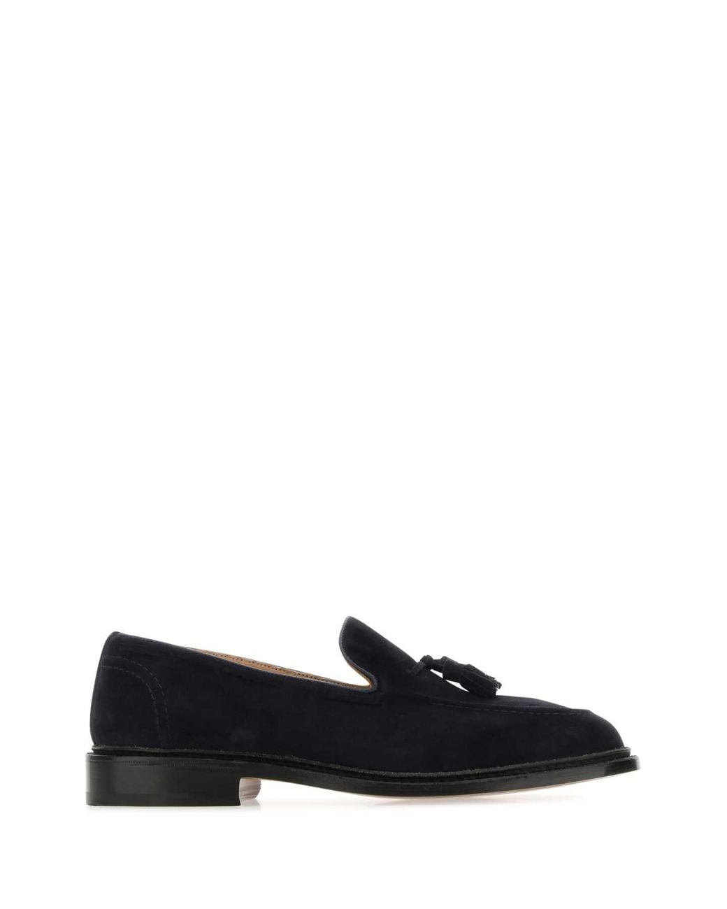 Tricker's Black Suede Elton Loafers for men