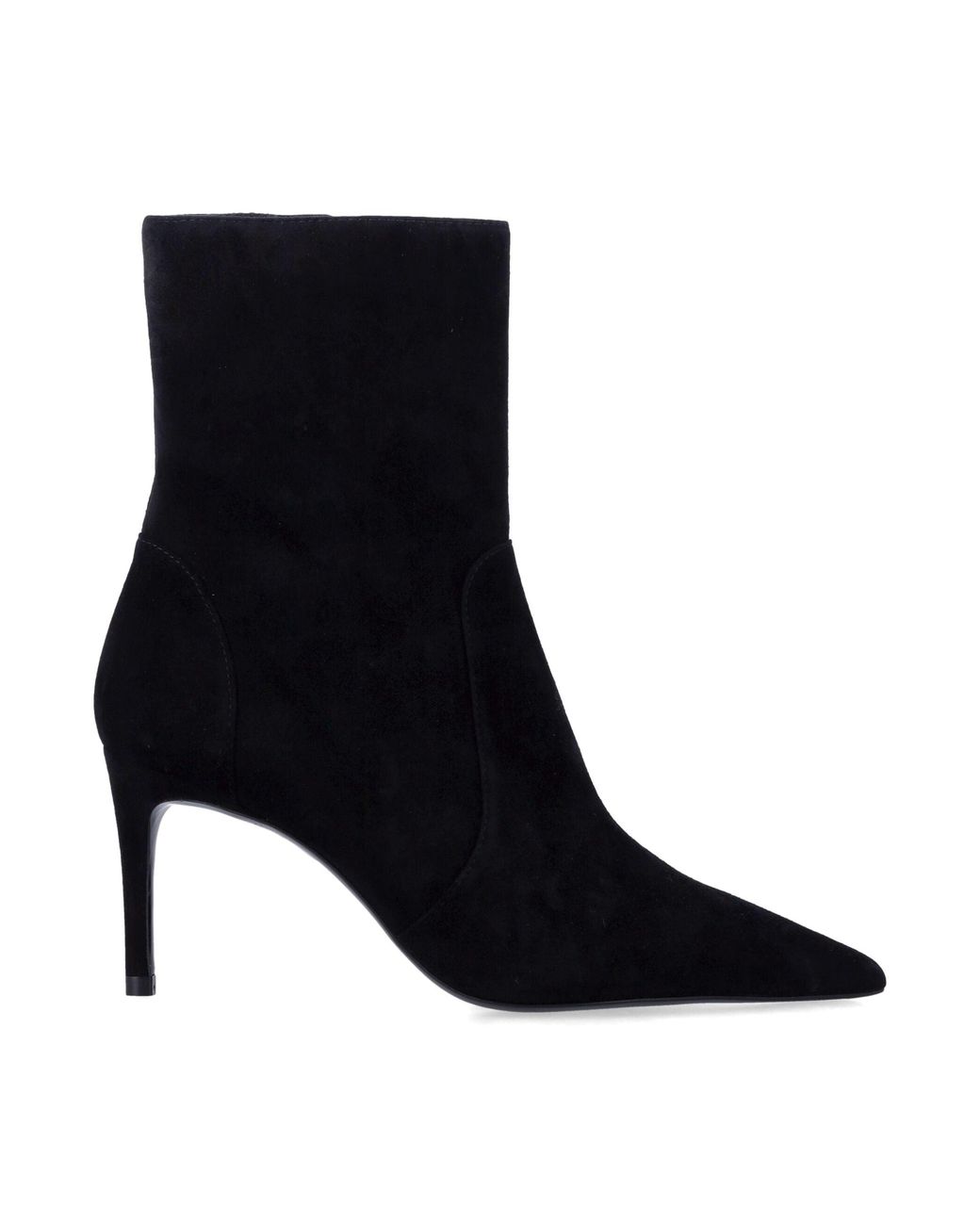 Stuart Weitzman Black Power Zip 75 Ankle Boots