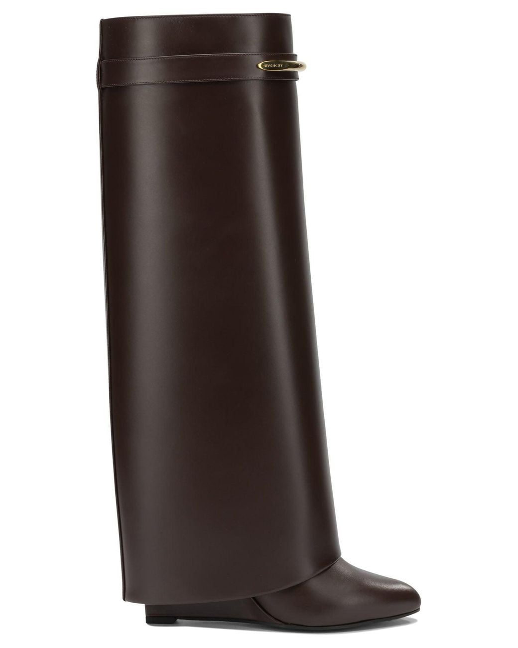 Givenchy Brown "Shark Pinch" Knee Boots