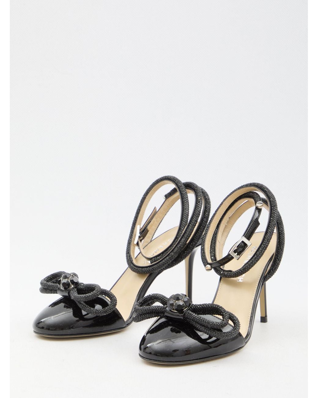 Mach & Mach Metallic Mach&Mach Double Bow Closed Toe Sandals