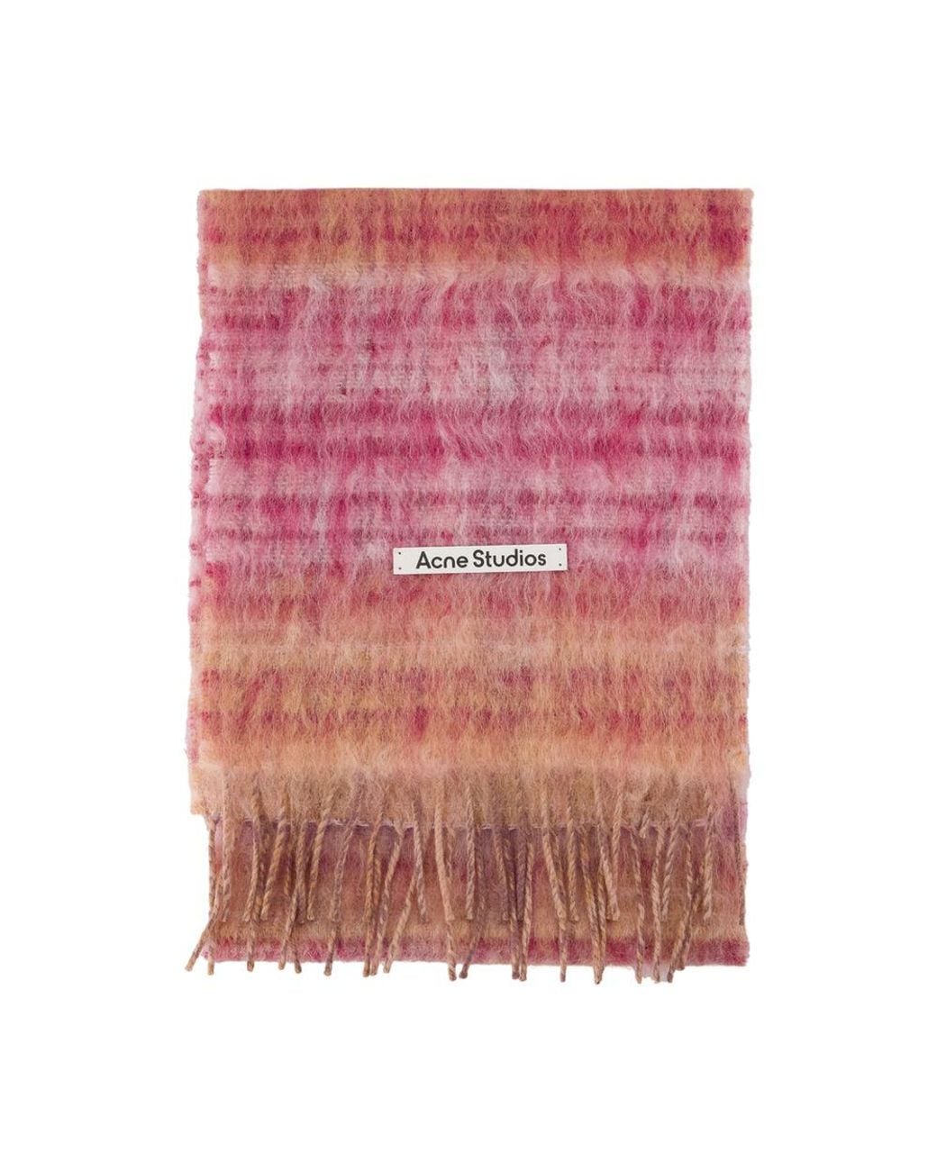 Acne Studios Wool Scarf in Pink | Lyst