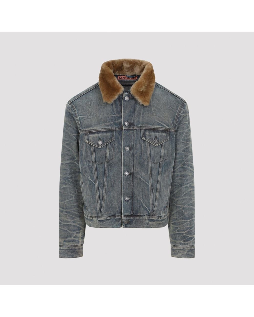 Acne Gray Miu Cotton Jacket for men