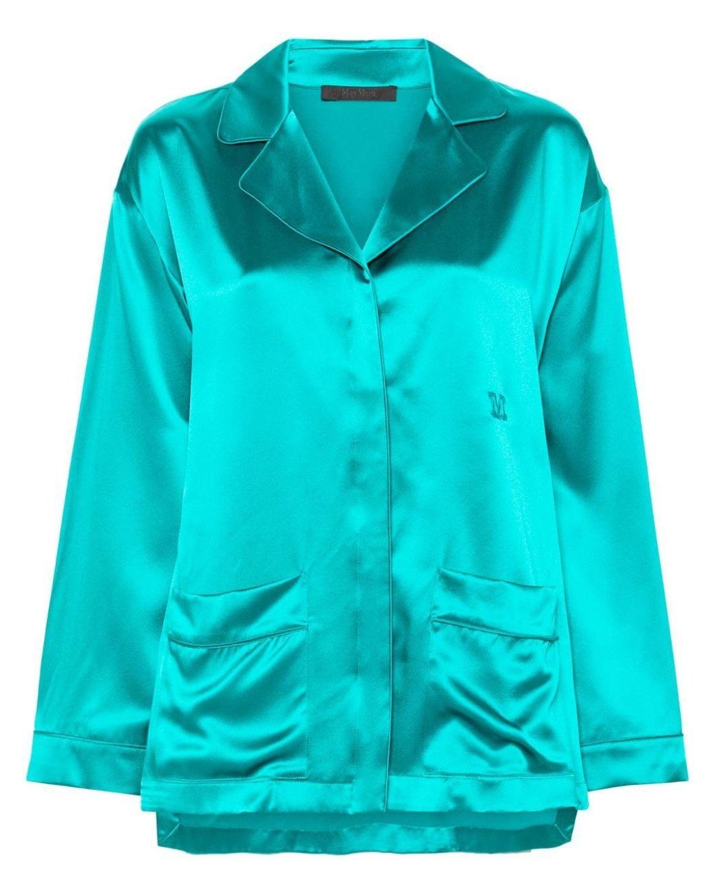 Max Mara Blue Silk Tunic