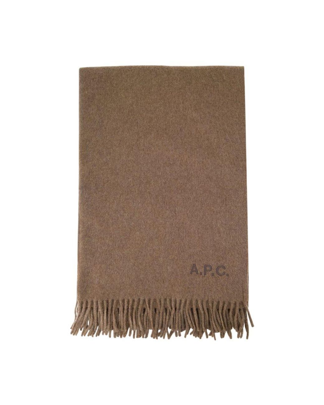 A.P.C. Brown Alix Brodee Scarf