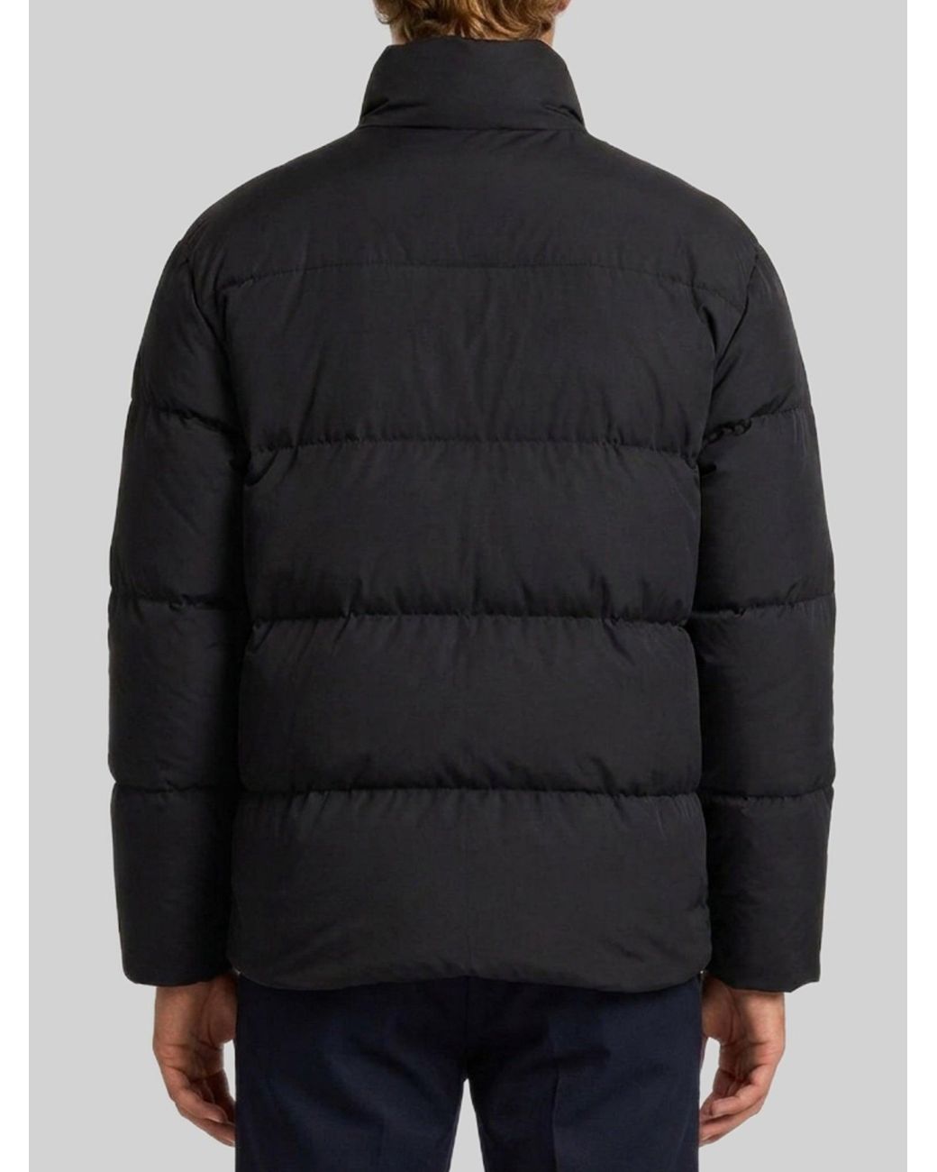 Saint Laurent Black Cassandre Puffer Jacket for men