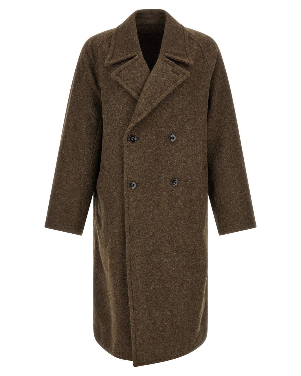 Lemaire Brown 'Soft' Coat for men