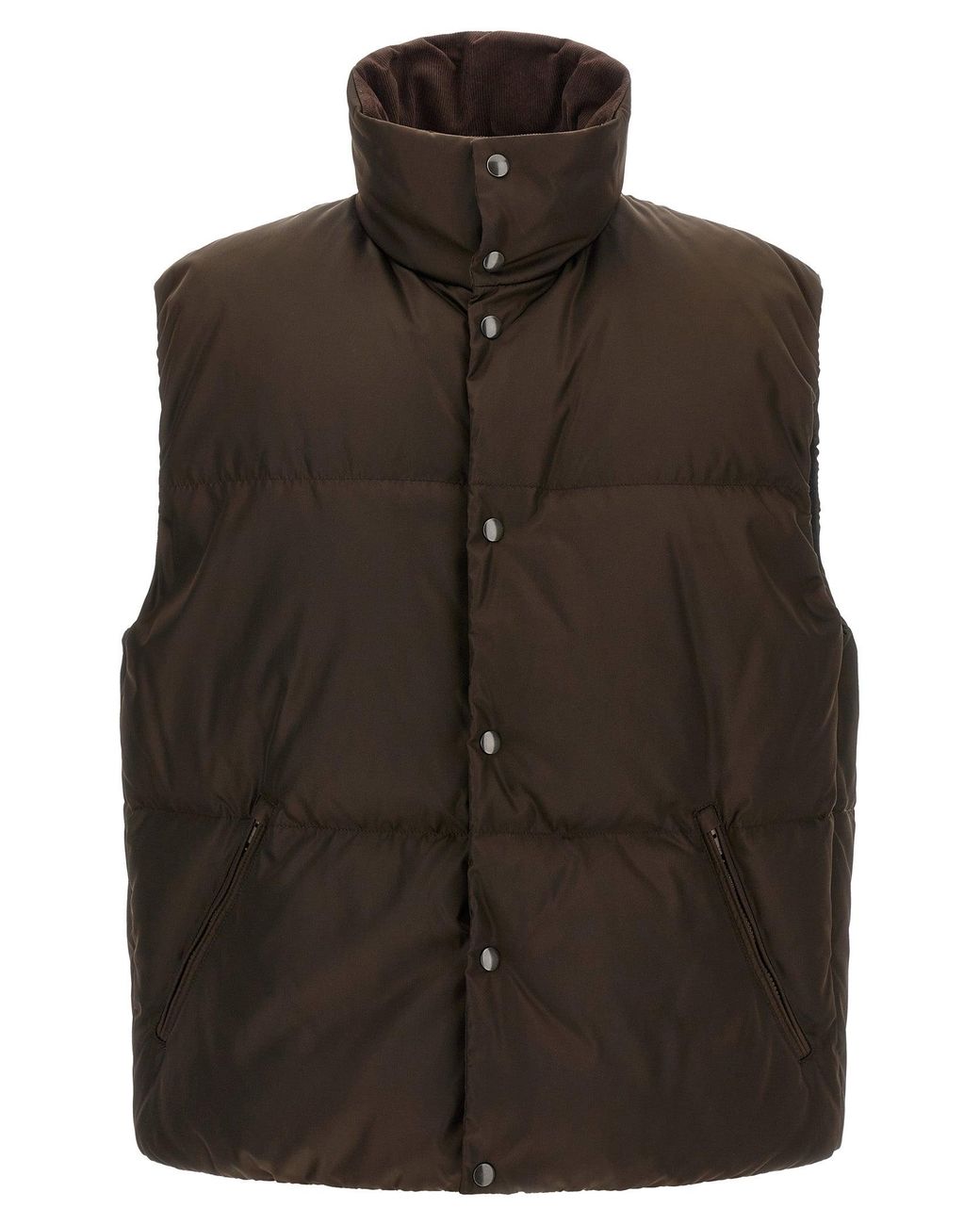 Prada Brown Re-Nylon Vest for men