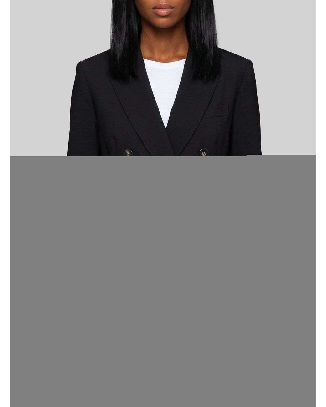 SUTTON NEW YORK Black Double-Breasted Jacket