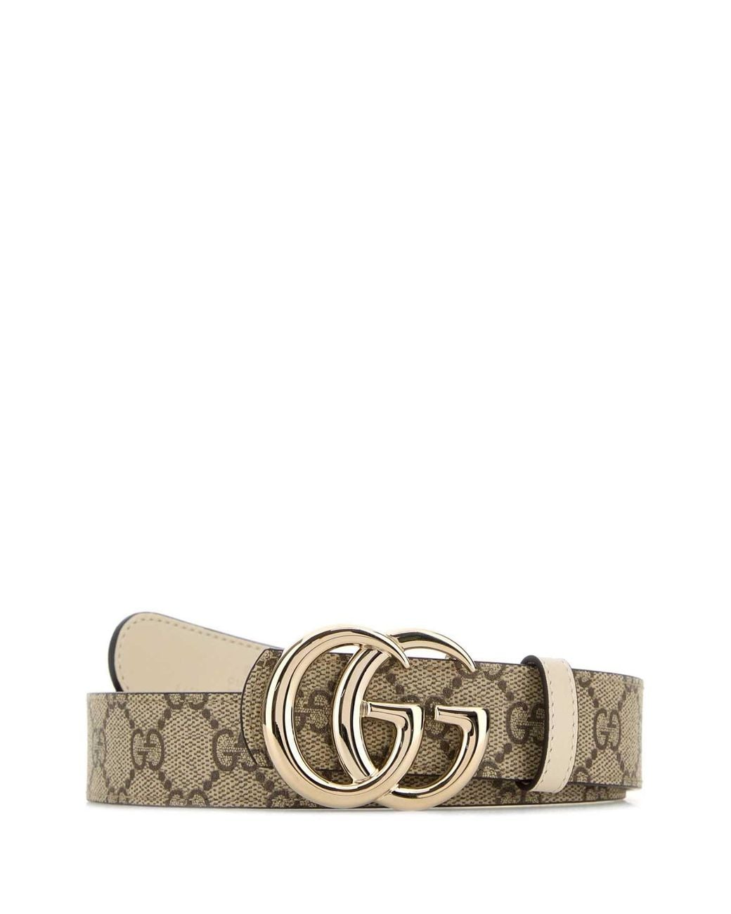 Gucci Natural Reversible Belt Gg Marmont
