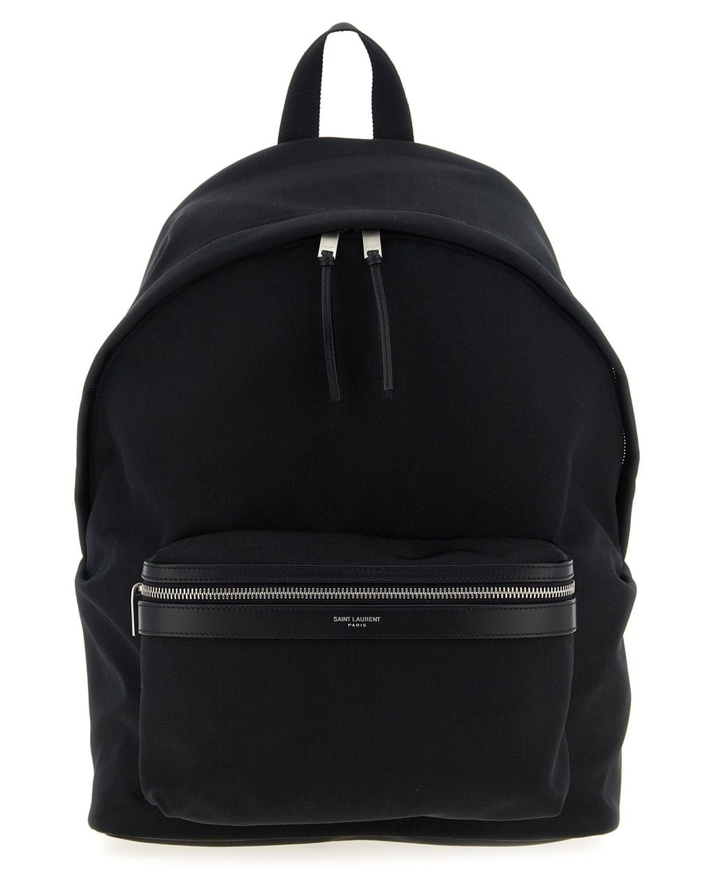 Saint Laurent Black Polyamide Backpack for men