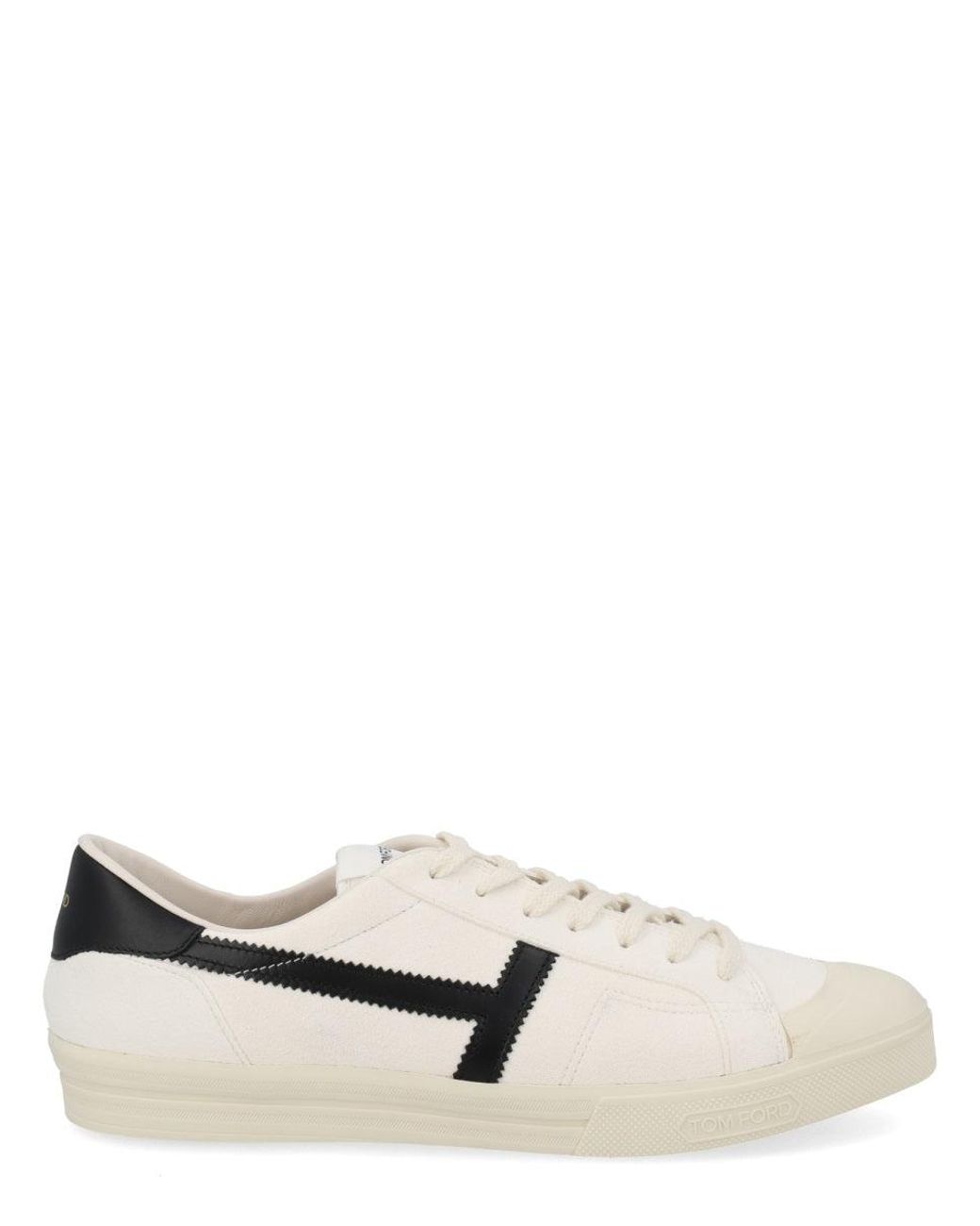 Tom Ford White Color Block Sneakers for men