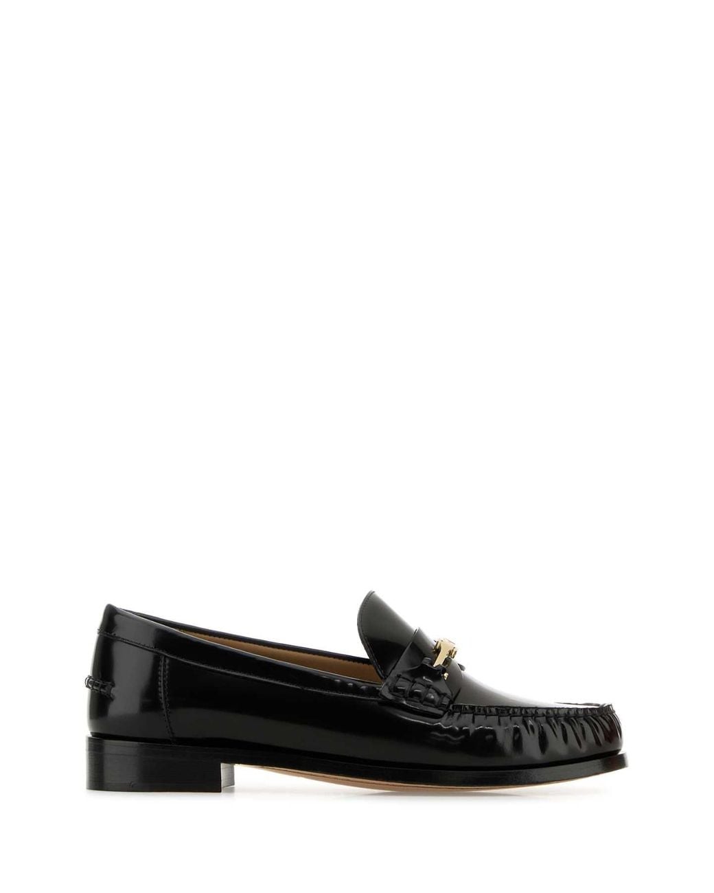 Ferragamo Black Salvatore Leather Harry Loafers
