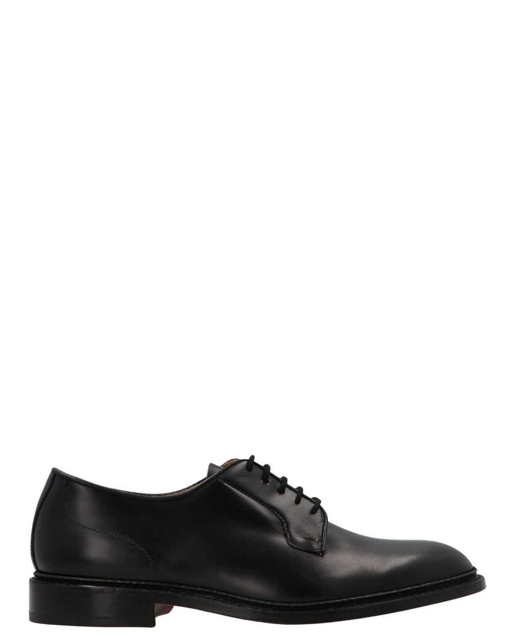 Tricker's Black 'Robert' Derby Shoes for men