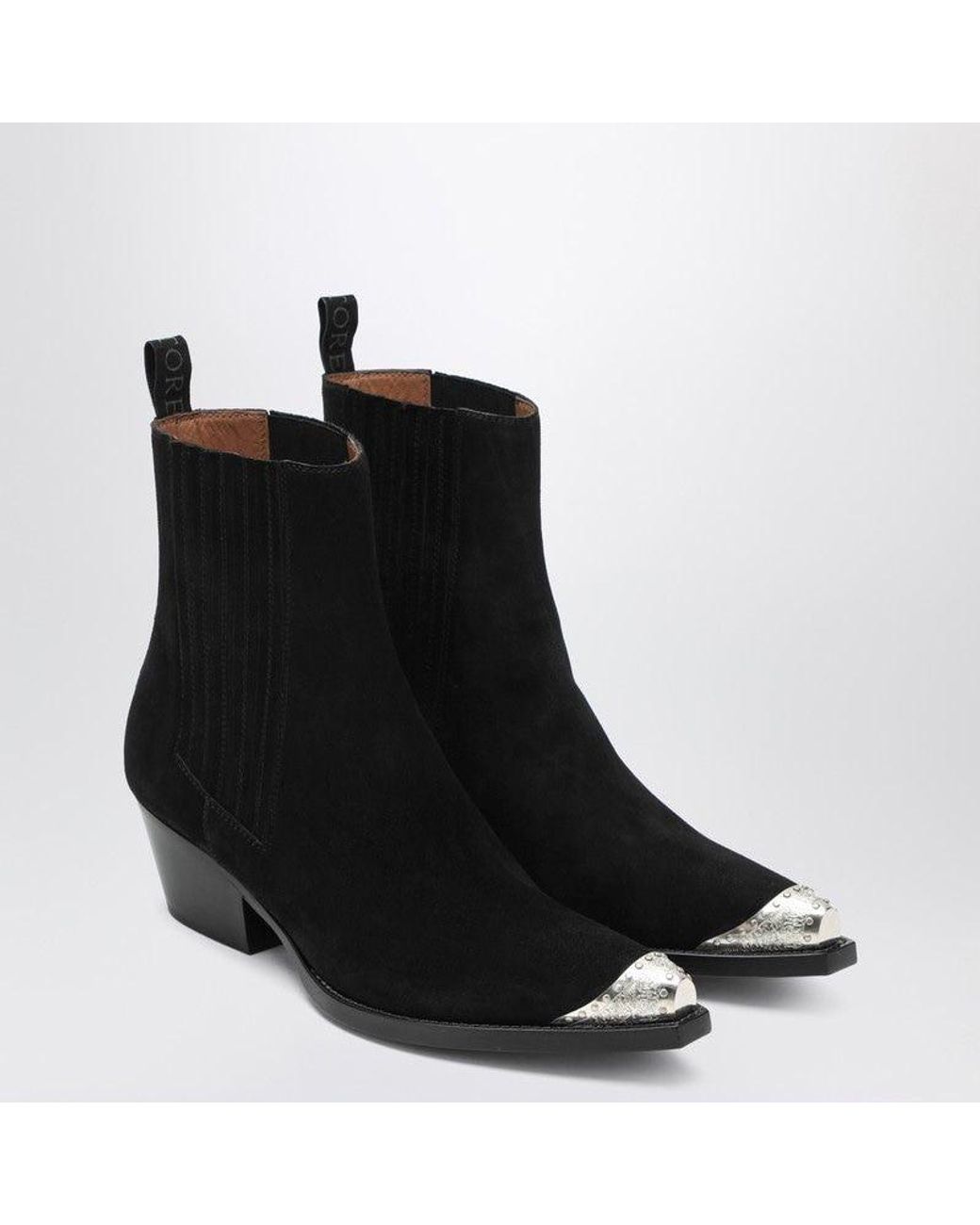 Sartore Black Suede Wax Ankle Boot